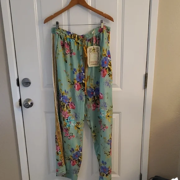 NWT Aratta Floral Wide Leg Pants - Multicolor - Picture 5 of 6